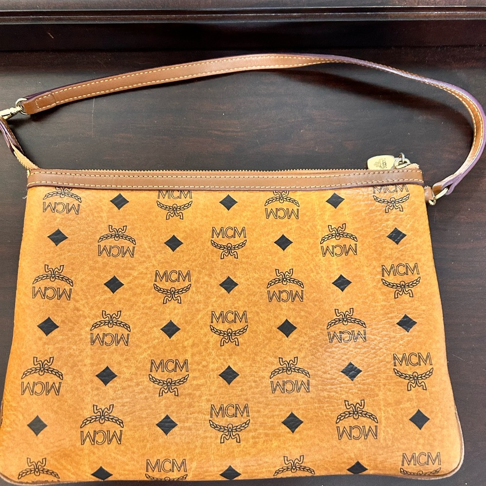 Authentic MCM clutch